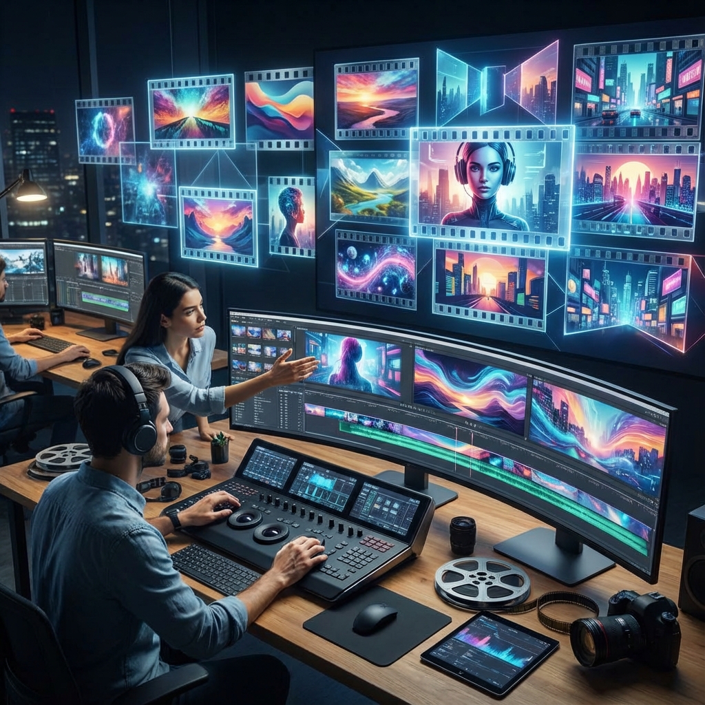 Proyecto de creación de video con imágenes generadas